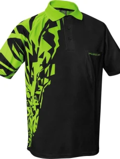 Polokošeľa Harrows Rapide čierno-zelená
