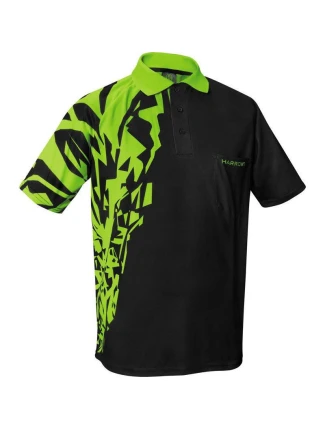 Polokošeľa Harrows Rapide čierno-zelená