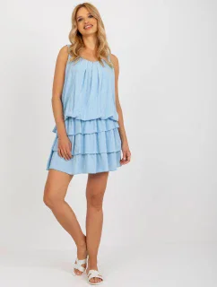 TW SK BI 8139 šaty.44 svetlo modrá