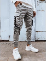 FashionStreet šedé pánske bojové nohavice UX4204
