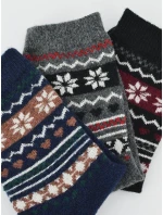 Noviti SW010 Vlnené ponožky so vzorom 36-41