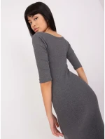 Šaty EM SK HS 21 503.43P tmavosivé Šaty EM SK HS 21 503.43P tmavosivé