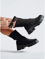 Dámske topánky na platforme čierne FashionStreet ZY1135 Dámske topánky na platforme čierne FashionStreet ZY1135