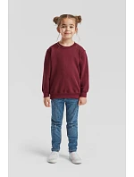 Fruit of the Loom Classic Kids Set-In Sweat Detská mikina 16.2041 vintage heather red Fruit of the Loom Classic Kids Set-In Sweat Detská mikina 16.2041 vintage heather red