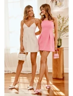 Zdobione Szpilki Z Odkrytą Piętą I Kokardką Białe Nilandriela