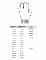 Yoclub Dievčenské päťprsté rukavice s dotykovým displejom RED-0019G-AA5C-002 Grey
