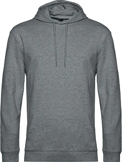 B&C #Hoodie Pánska mikina s kapucňou 01.U03W heather mid grey