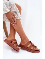 Klapki Damskie Z Paskami Camel Pasiriela