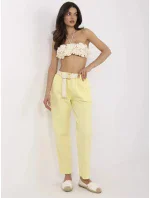 Nohavice DHJ SP 20506.79 svetložltá