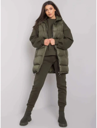 Dámska zimná súprava EM KMPL 647.00P khaki - Ex fashion