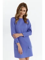 Dámske trapézové šaty K148 Light purple - Makover