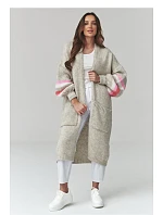 Zapínanie svetra model 226864 Makadamia