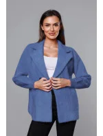 Krátky modrý prehoz cez oblečenie typu alpaka (CJ65) Krátky modrý prehoz cez oblečenie typu alpaka (CJ65)