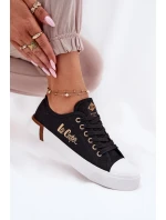 Trampki Materiałowe Damskie Lee Cooper LCW-25-31-3427L Czarne