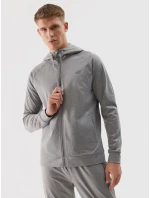 Pánska športová mikina s kapucňou 4F - sivá