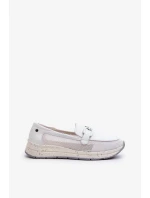 Dámske kožené mokasíny D&A White
