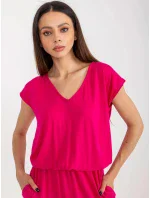 Dámske šaty 658.62P fuchsiová - Rue Paris Dámske šaty 658.62P fuchsiová - Rue Paris