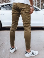 Pánske olivové džínsové nohavice FashionStreet UX4353