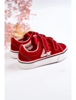 Klasyczne Tenisówki Dziecięce Na Rzepy Czerwone Phiris