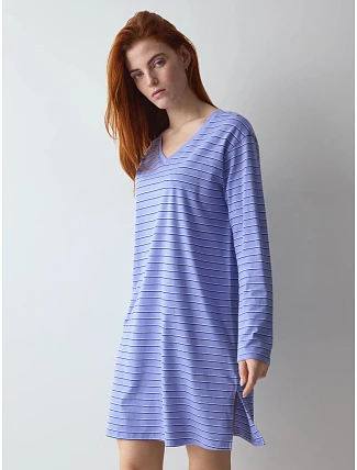 Nočné košele Nightdresses NDK LSL 08 X modrá – TRIUMPH