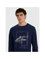 Pánske tričko s potlačou a dlhým rukávom 4F 4FRAW25TLONM606-31S pánske