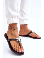 Damskie Wegańskie Klapki Japonki ZAXY JJ285031 Czarne