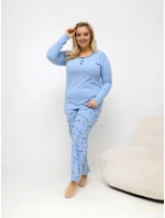 DU PI FP 510.13 svetlomodré pyžamo DU PI FP 510.13 svetlomodré pyžamo