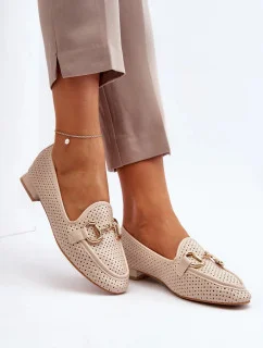Dámske mokasíny FF-33 Light beige - Joia