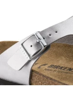 Dámske žabky Birkenstock Gizeh Birko-Flor slim silver (0043853)