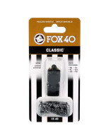 FOX Classic píšťalka + šnúra 9901-0008 čierna