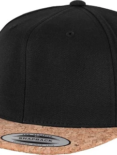 Flexfit 6089CO 6-panelová čiapka s korkovým šiltom 55.89CO čierna