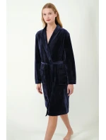 Vamp - Jednofarebný zamatový župan 21163 - Vamp