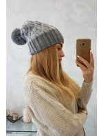 Milano fleecová čiapka K203 grey melange+grey
