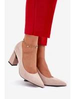 Eleganckie Czółenka Na Słupku W Różowe Vinceza 62223 Beżowe Eleganckie Czółenka Na Słupku W Różowe Vinceza 62223 Beżowe