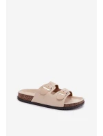 Dámské pantofle světle béžové Oliena