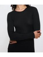 Dámsky top LSL Beauty Layers Wool - BLACK - black 0004 - TRIUMPH