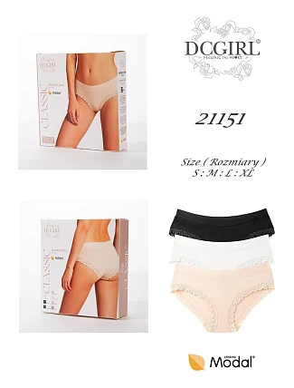 Nohavičky DC Girl 21151 A'2, balenie, veľkosti S–XL Nohavičky DC Girl 21151 A'2, balenie, veľkosti S–XL
