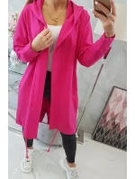 Fuchsiová bunda s potlačou nadmernej veľkosti Fuchsiová bunda s potlačou nadmernej veľkosti