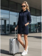 Dámska dlhá oversize mikina TIMMY navy blue FashionStreet EY1936 Dámska dlhá oversize mikina TIMMY navy blue FashionStreet EY1936