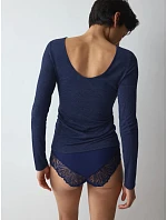 Dámske tričko Beauty Layers Top LSL Lurex modré Admiral – TRIUMPH Dámske tričko Beauty Layers Top LSL Lurex modré Admiral – TRIUMPH