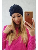 Fleecová čiapka Sandra K210 navy blue