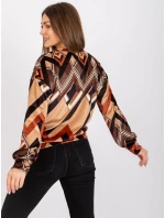 Blúzka DHJ BZ 6033 1.49P čierna a béžová