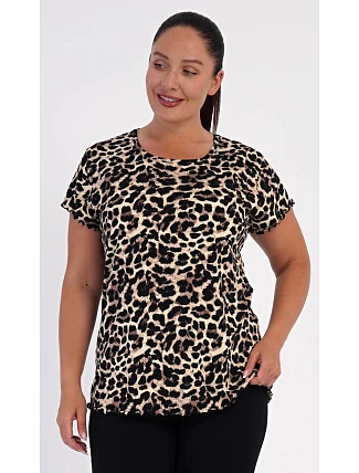 Dámske pyžamo kapri Leopard Dámske pyžamo kapri Leopard