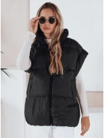 Dámska prešívaná vesta NIMIA čierna FashionStreet TY3248