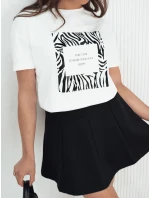 Dámske tričko s potlačou TEBOHON biele FashionStreet RY2499
