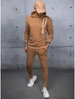 FashionStreet pánska tepláková súprava camel AX0684 FashionStreet pánska tepláková súprava camel AX0684