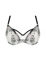 Dámska podprsenka 840 Black & white - GORSENIA Dámska podprsenka 840 Black & white - GORSENIA