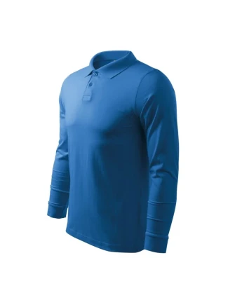 Polokošeľa Malfini Single J. LS M MLI-21114 azure
