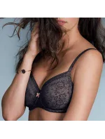 Fleur podprsenka s kosticou 5653 antracit - RosaFaia