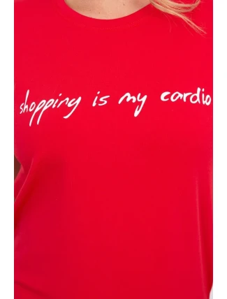 Nakupovanie je moja kardio červená blúzka
